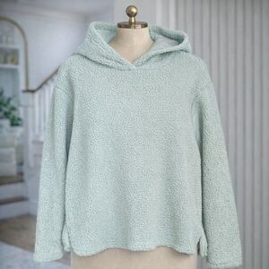 ASOS Mint Green Teddy Fleece Hoodie Sweater – Women’s Size Large